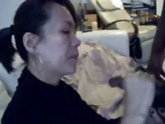 Morena apasionada y Larga en la mamasmaduras boca